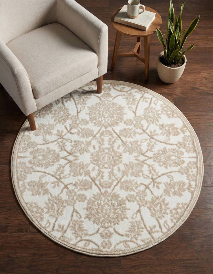 Detail image of 3' 3 x 3' 3 Nepal Round Rug