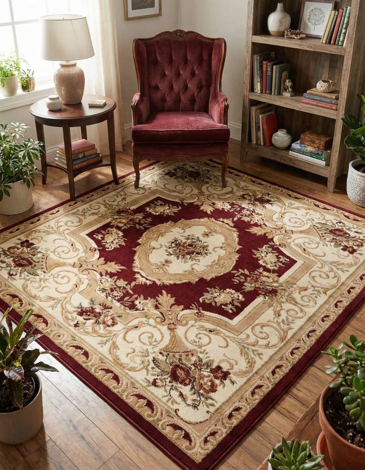 Detail image of 6' x 6' Chateau Square Rug