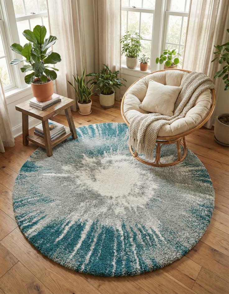 Detail image of 7' 10 x 7' 10 Soft Touch Shag Round Rug