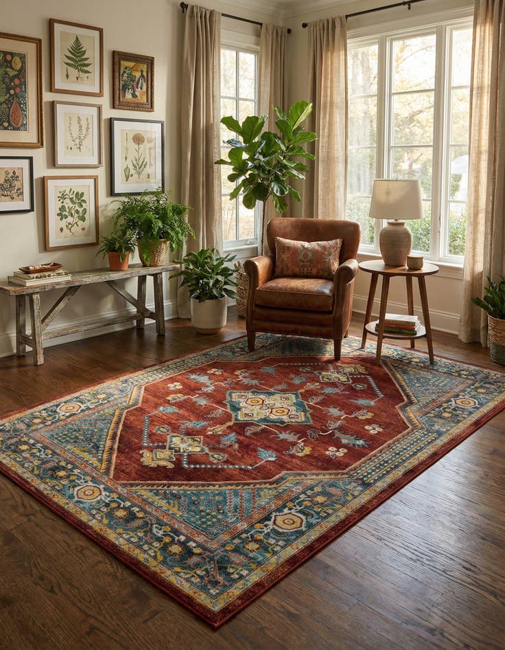 Detail image of 6' x 9' Kamala Washable Rug