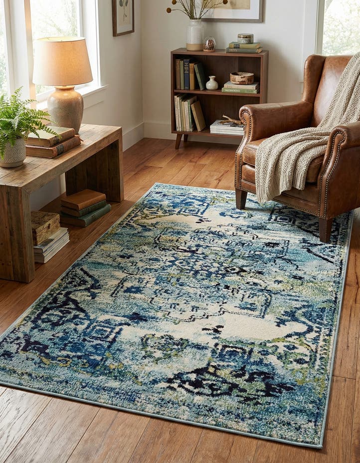 3' 3 x 5' 3 Washable Fleur Rug