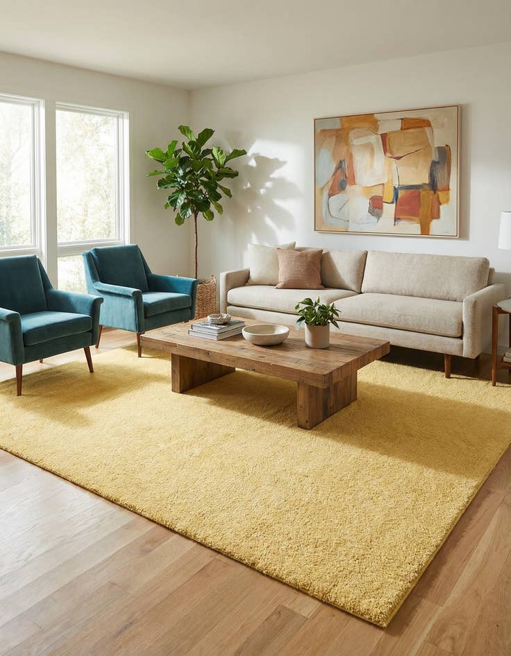 Detail image of 10' x 13' Solid Frieze Rug