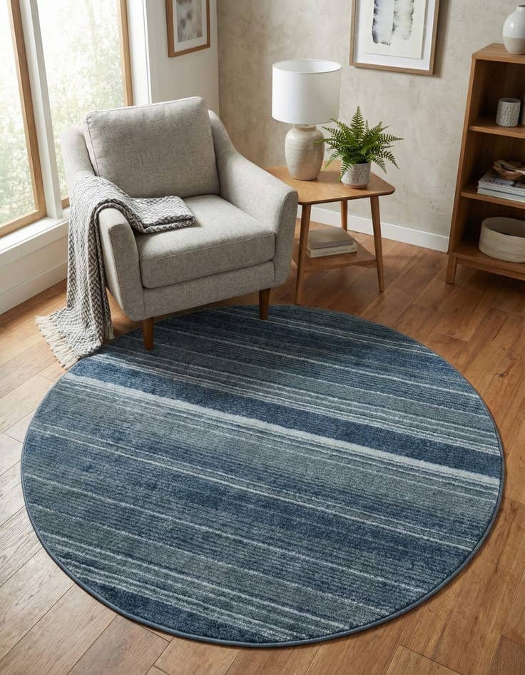 Detail image of 5' 3 x 5' 3 Gemstone Round Rug