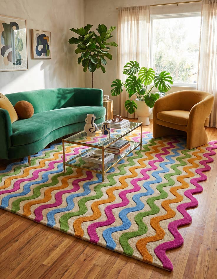Detail image of 7' 10 x 10' Happy Rugs Wool