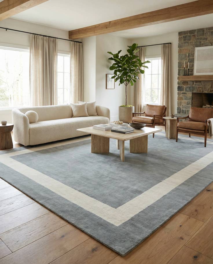 Detail image of 10' x 14' 1 Jill Zarin Border Wool Rug
