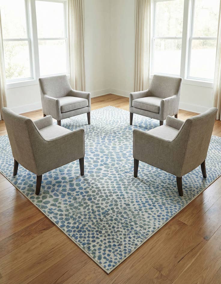 Detail image of 7' 10 x 7' 10 Kamala Washable Square Rug