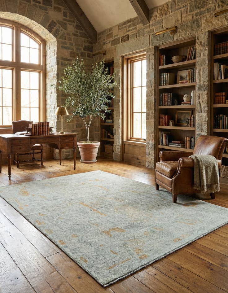 Detail image of 5' x 7' 2 Hand Knotted Oushak Wool Rug