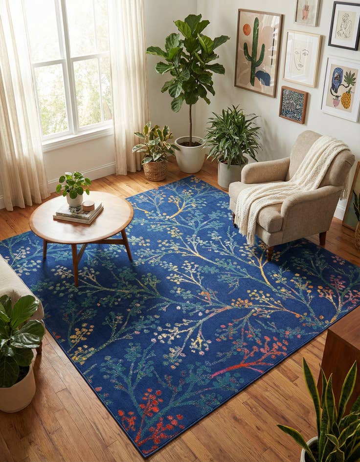 Detail image of 7' 10 x 7' 10 Blossom Square Rug