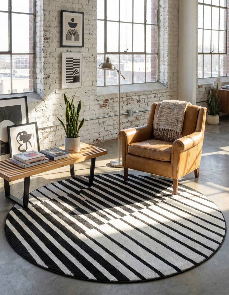 Detail image of 7' 10 x 7' 10 Oslo Round Rug