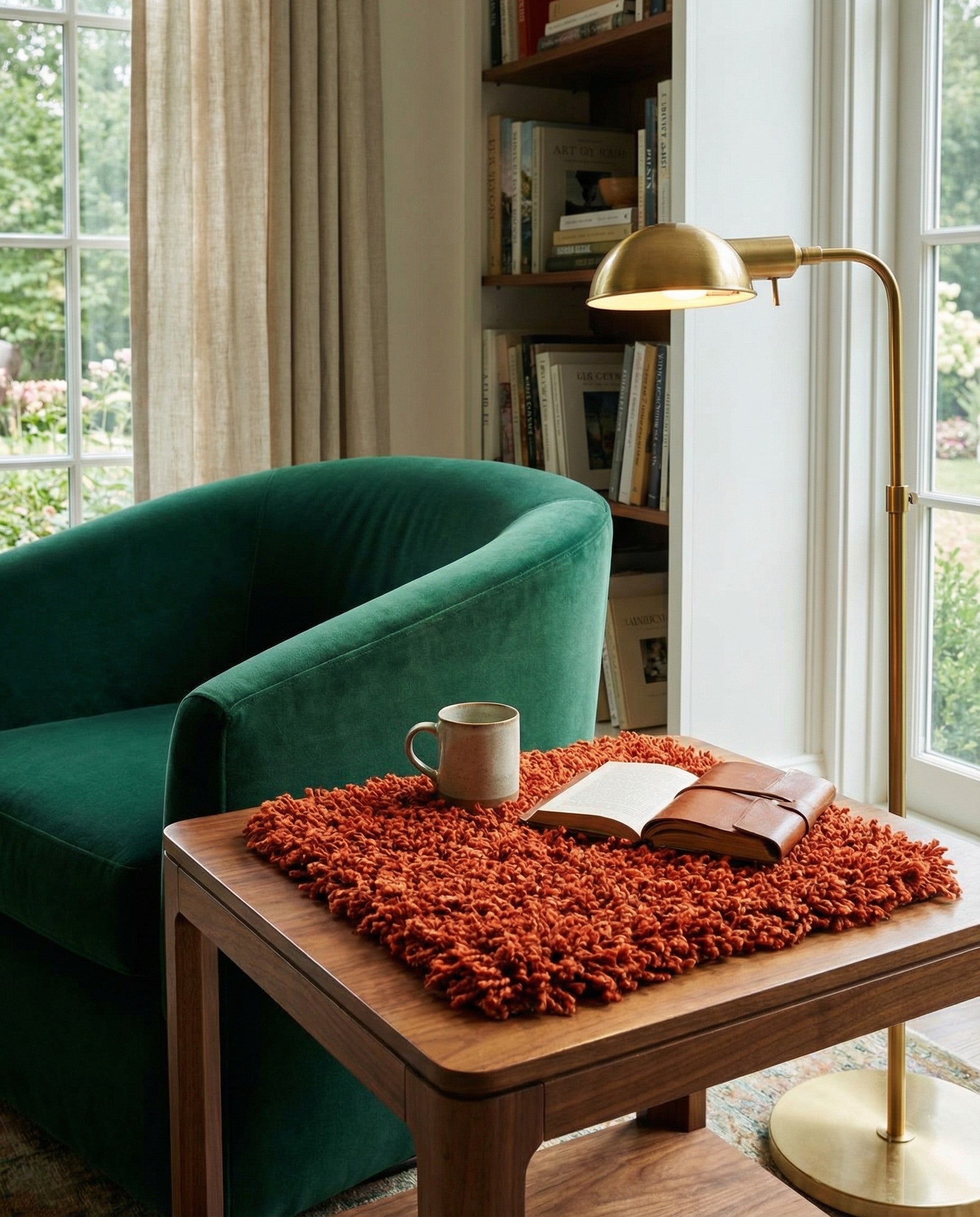 1' x 1' Solid Shag Sample Rug