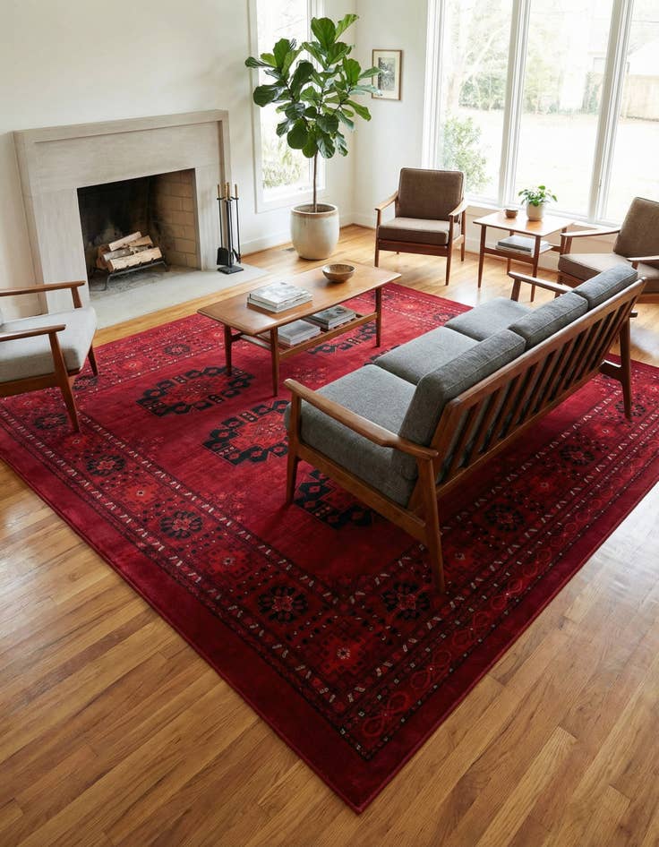 Detail image of 10' x 10' Bokhara Square Rug