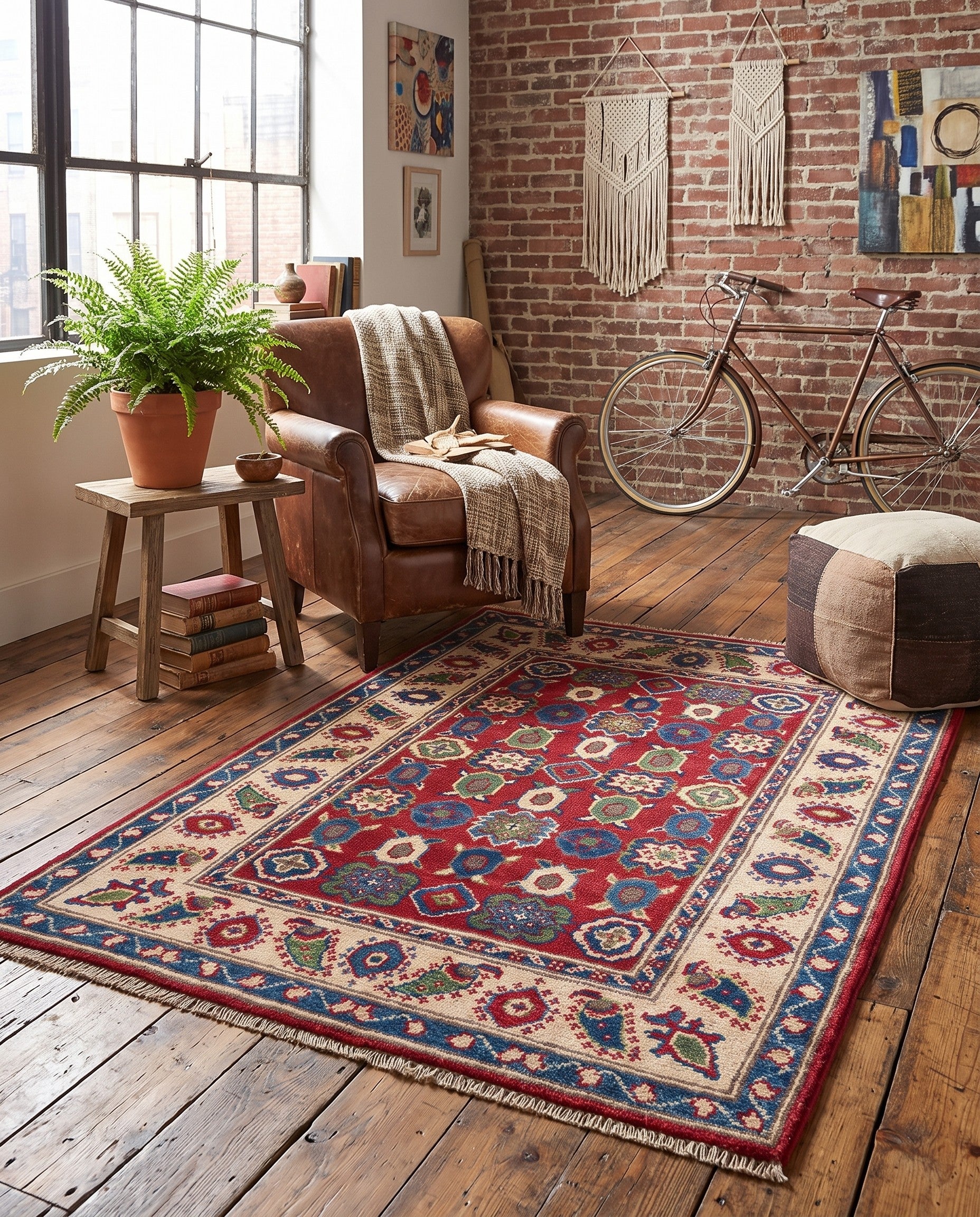 Detail image 3 of 10: 2' 9 x 4' Hand Knotted Kazak Rug