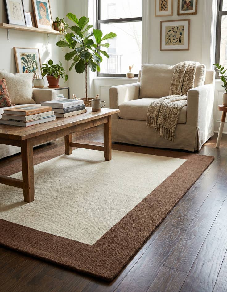 Detail image of 3' 3 x 5' 3 Jill Zarin Border Wool Rug