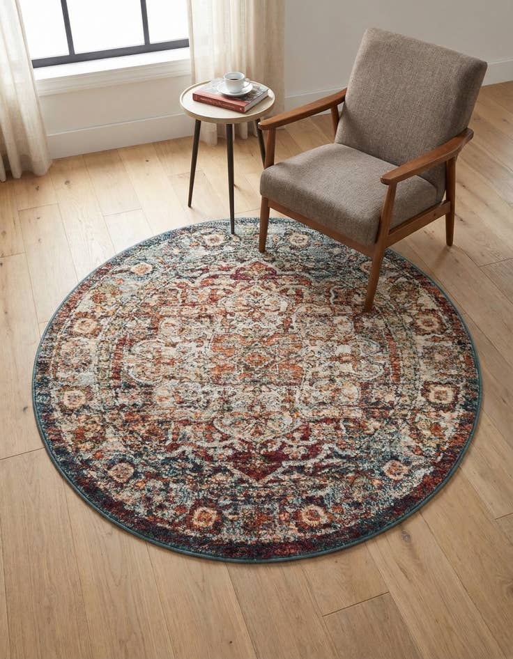 Detail image of 4' 1 x 4' 1 Isabella Round Rug
