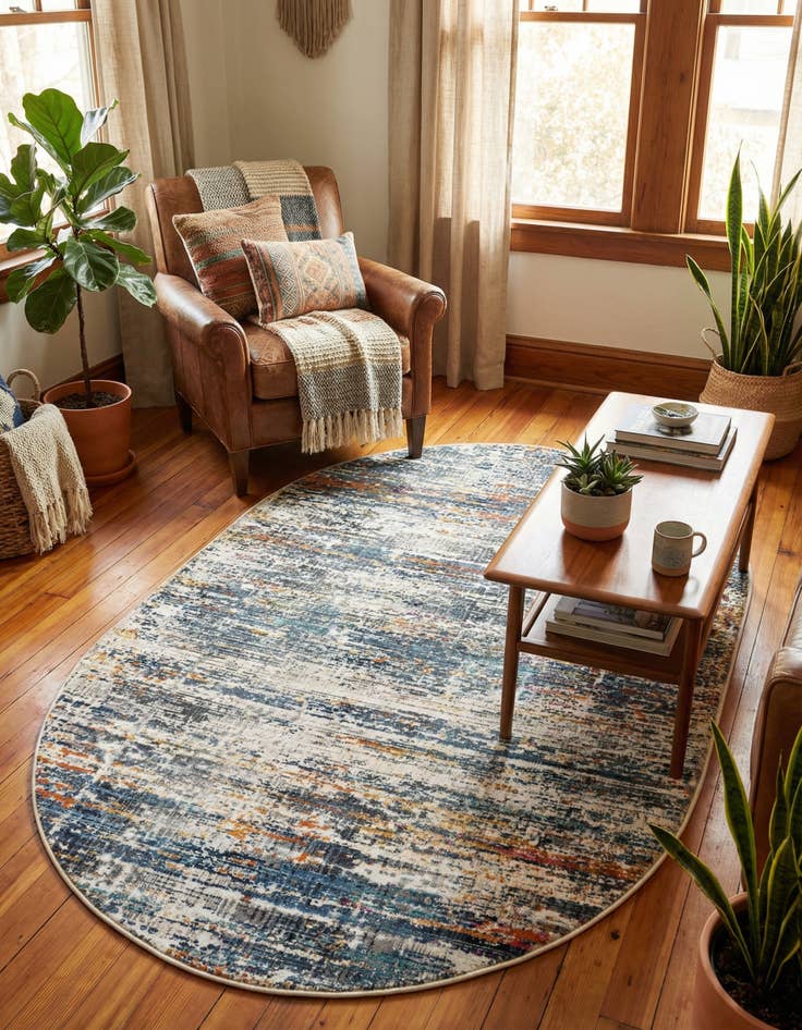 Detail image of 3' 7 x 5' 3 Malibu Oval Rug