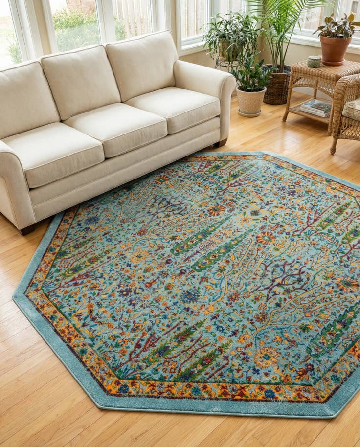 Detail image of 7' 10 x 7' 10 Calypso Octagon Rug