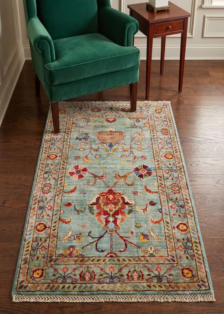 2' 8 x 4' Hand Knotted Ariana Ziegler Rug