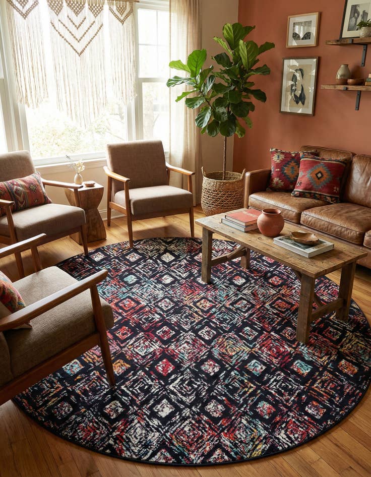 Detail image of 10' x 10' Carrington Round Rug