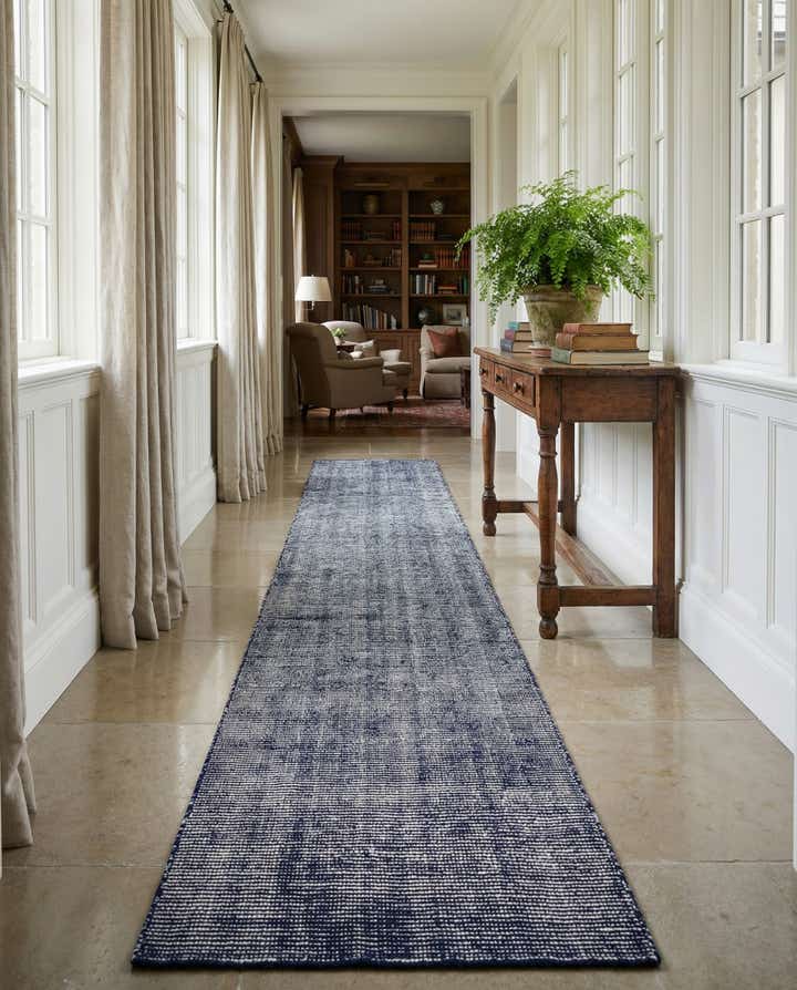 2' x 9' 10 Hand Woven Jill Zarin English Manor Farmhouse Wool Runner Rug