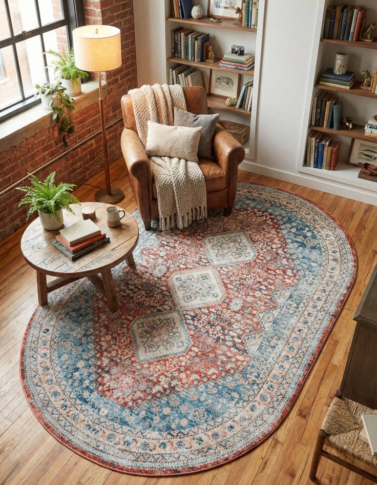 Detail image of 5' 3 x 8' Newport Oval Rug