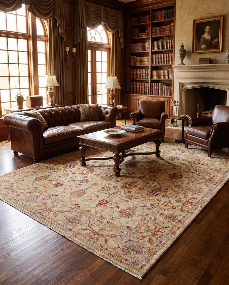 Detail image of 8' 2 x 10' 4 Hand Knotted Ariana Rug