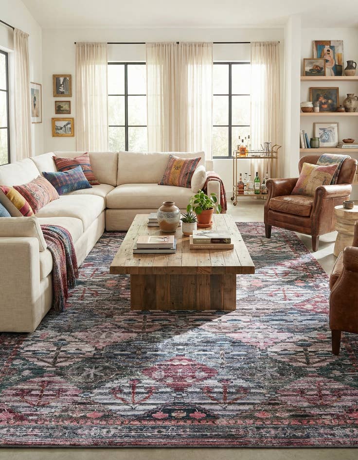 Detail image of 9' 2 x 12' Washable Mangata Rug