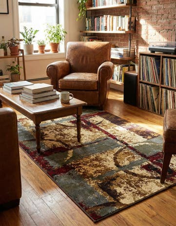 3' x 5' 3 Cafe Rug