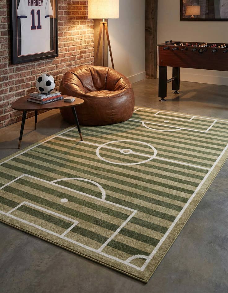 Detail image of 6' x 9' Sports Washable Rug