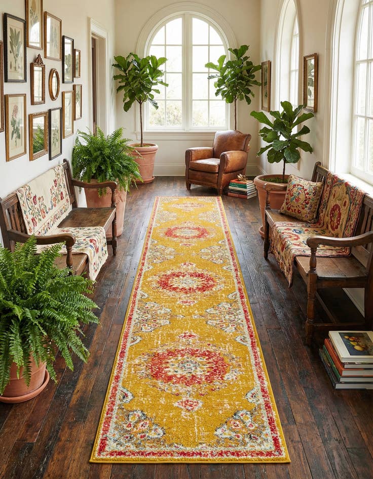 Detail image of 2' 7 x 16' 5 Madeline Runner Rug