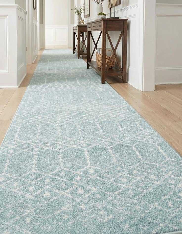 Detail image of 3' x 16' Paxon Trellis Runner Rug