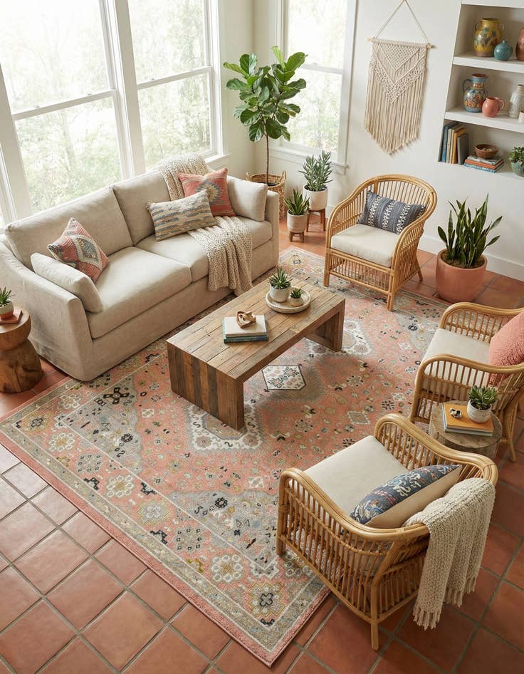 Detail image of 9' x 12' Kamala Washable Rug