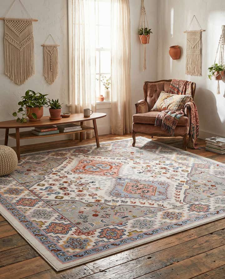 7' 10 x 7' 10 Kamala Washable Square Rug