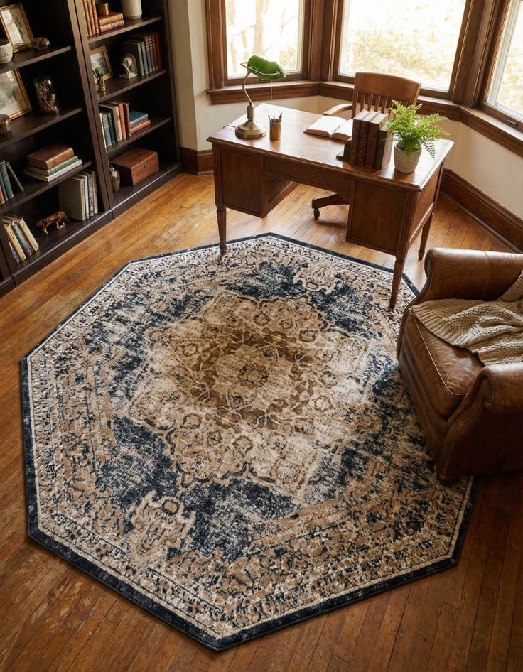 Detail image of  7' 1 x 7' 1 Eliza Octagon Rug