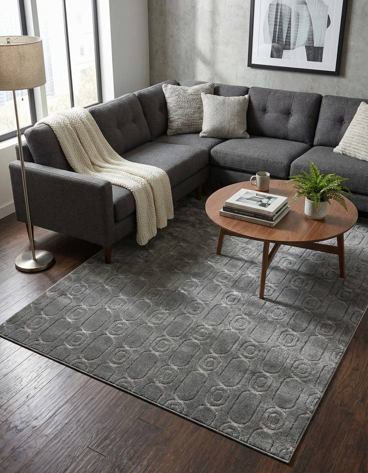 Detail image of 5' 3 x 8' Vogue Geo Rug