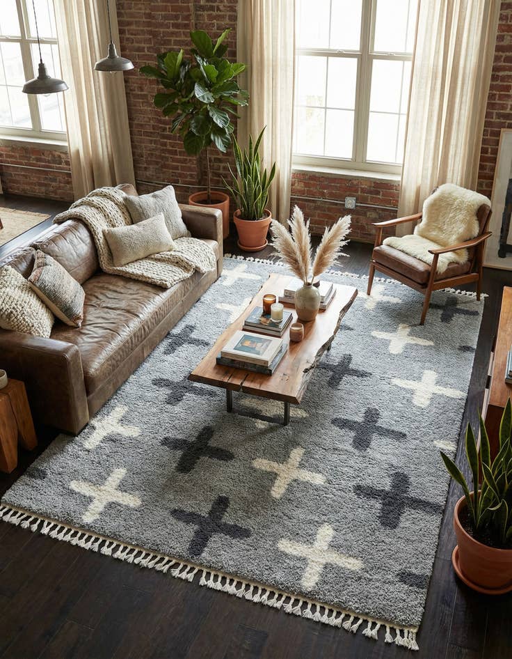 Detail image of 9' x 12' 2 Lagom Shag Rug