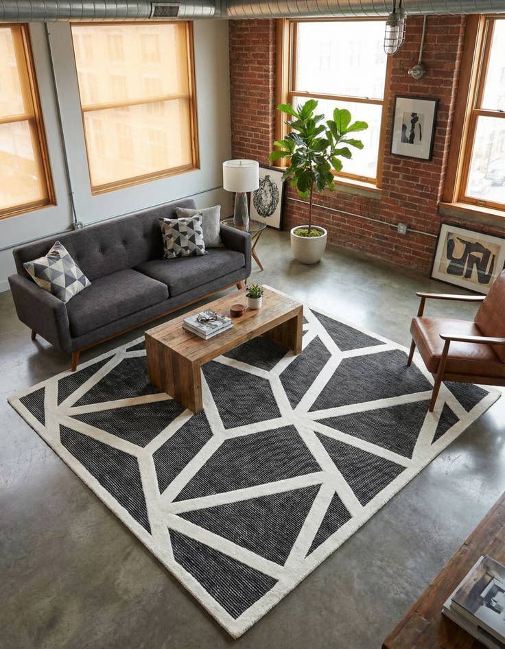 Detail image of 10' x 10' Prismatic Square Rug