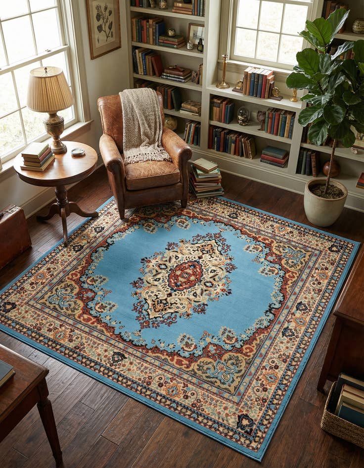 Detail image of 7' 10 x 7' 10 Amaya Square Rug