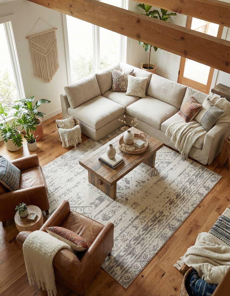 Detail image of 10' x 10' Lennon Square Rug