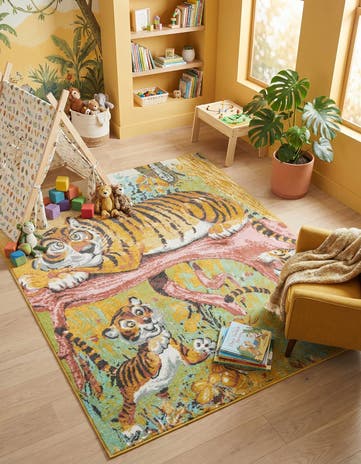 Tiger Whimsy Kids Rug
