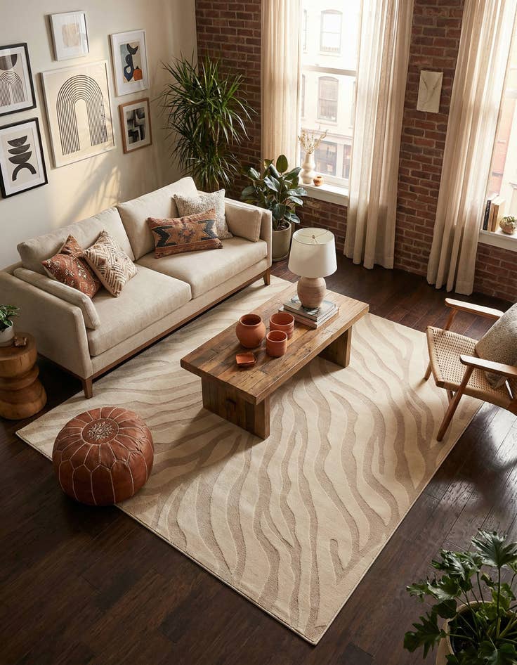 Detail image of 8' x 8' Contour Square Rug