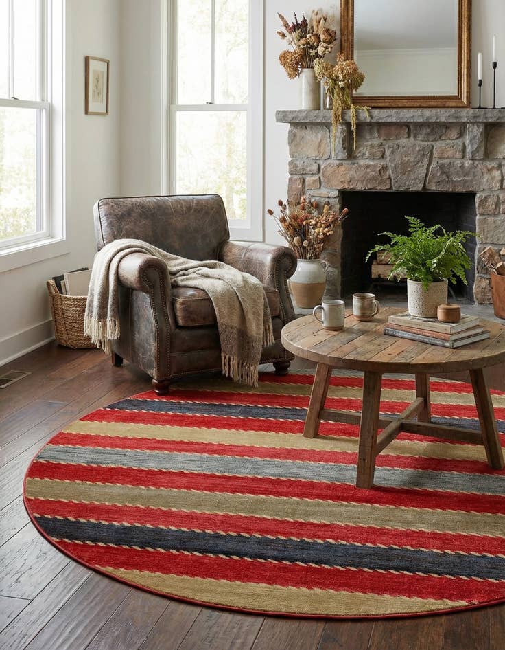 Detail image of 8' x 8' Kashkuli Gabbeh Round Rug