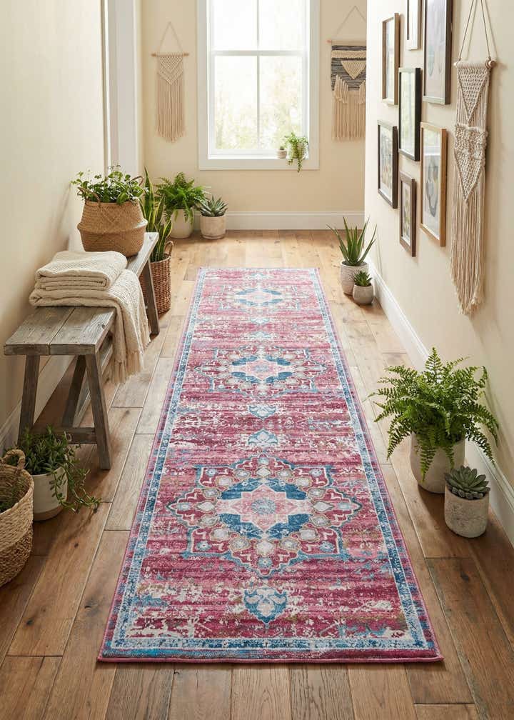 2' 7 x 12' Washable Renaissance Runner Rug