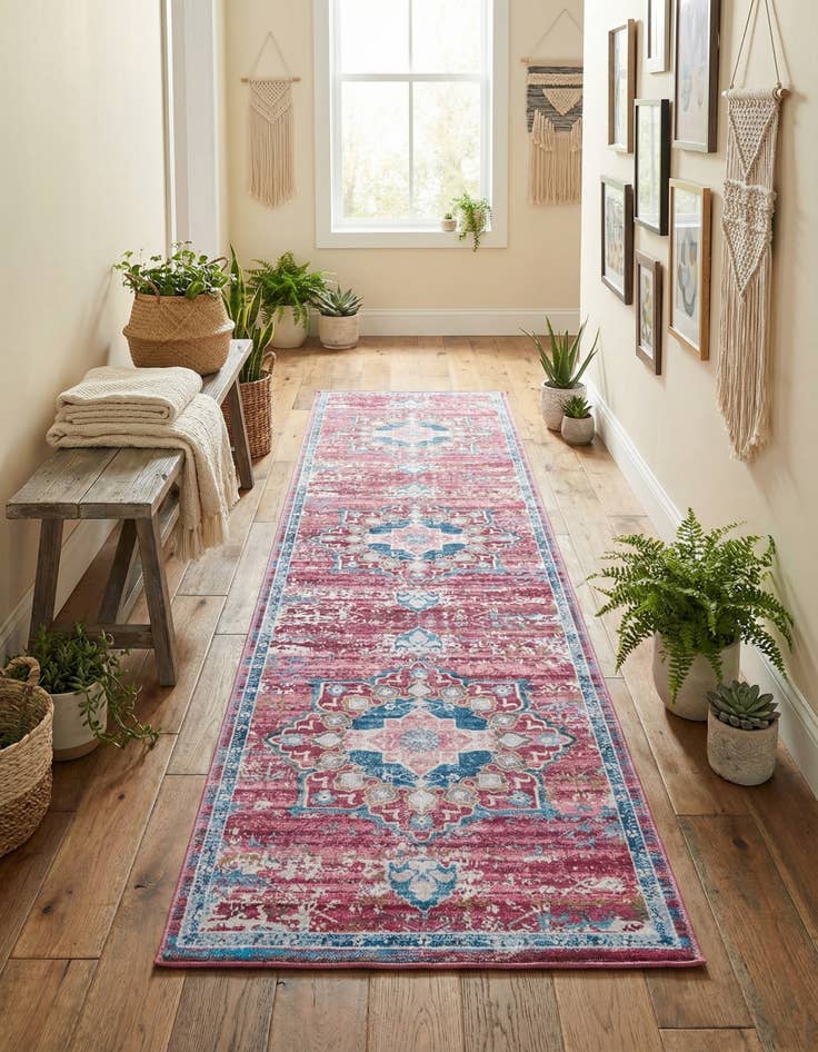 Detail image of 2' 7 x 12'  Washable Renaissance Runner Rug