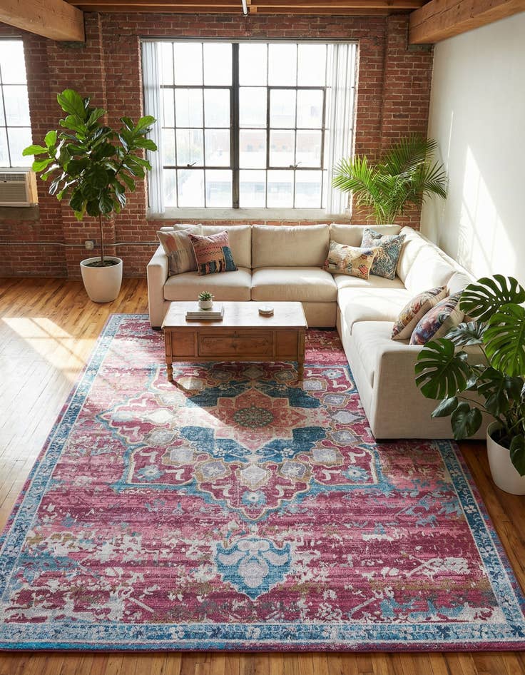 Detail image of 10' 6 x 14' Washable Francesca Rug