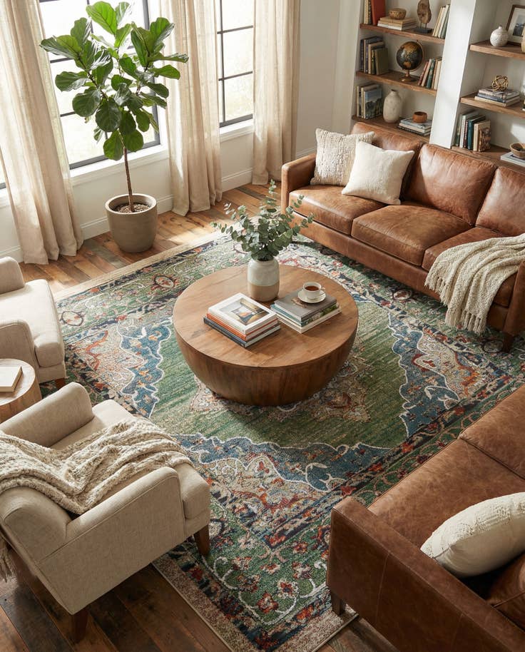 Detail image of 10' x 10' Isabella Square Rug