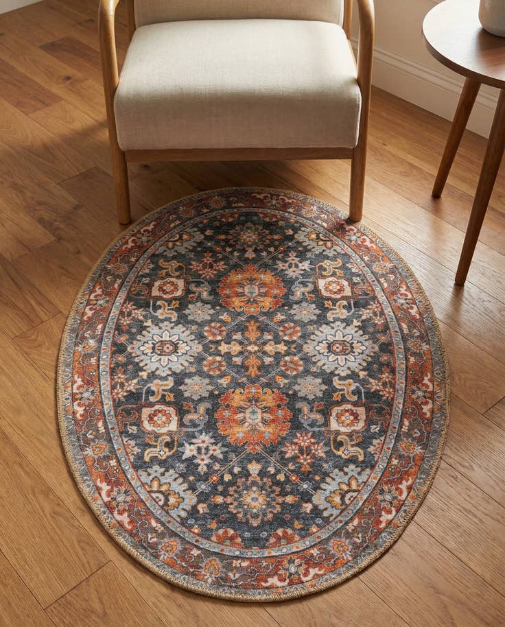 Detailansicht von 60cm x 95cm Waschbar Timeless Oval Teppich