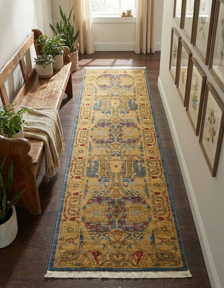 Detail image of 2' 7 x 10' Serapi Runner Rug