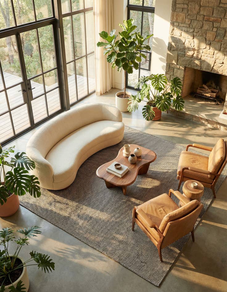 Detail image of 10' x 10' Hand Woven Laurel Handwoven Jute Square Rug