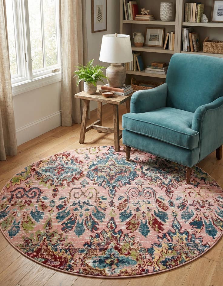 Detail image of 5' x 5' Charleston Round Rug