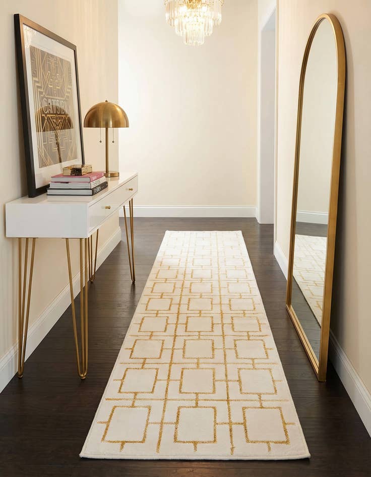 Detail image of 2' x 10'  Marilyn Monroe&trade; Glam Deco Runner Rug